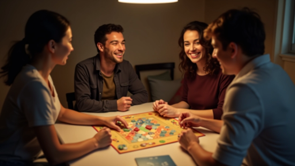 Grupo jogando juntos num ambiente familiar